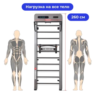 Многофункциональная шведская стенка Yamaguchi Smart Wall 245 см